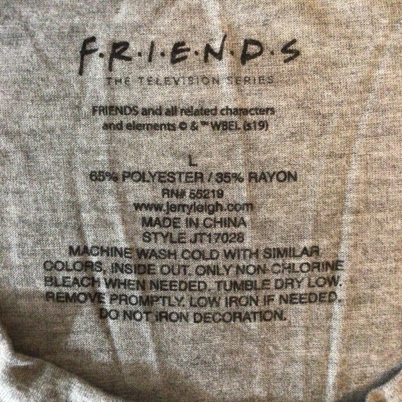 FRIENDS Central Perk Gray Short Sleeve Tee - Size Large - Picture 5 of 5